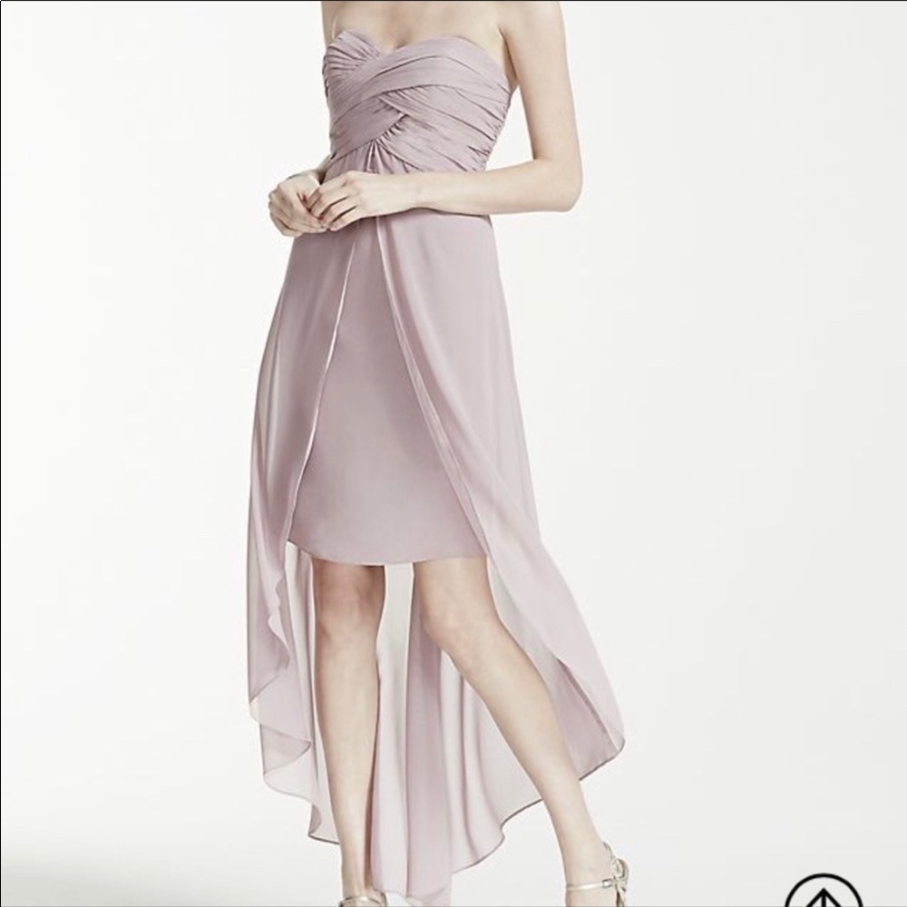 David’s Bridal high low dress